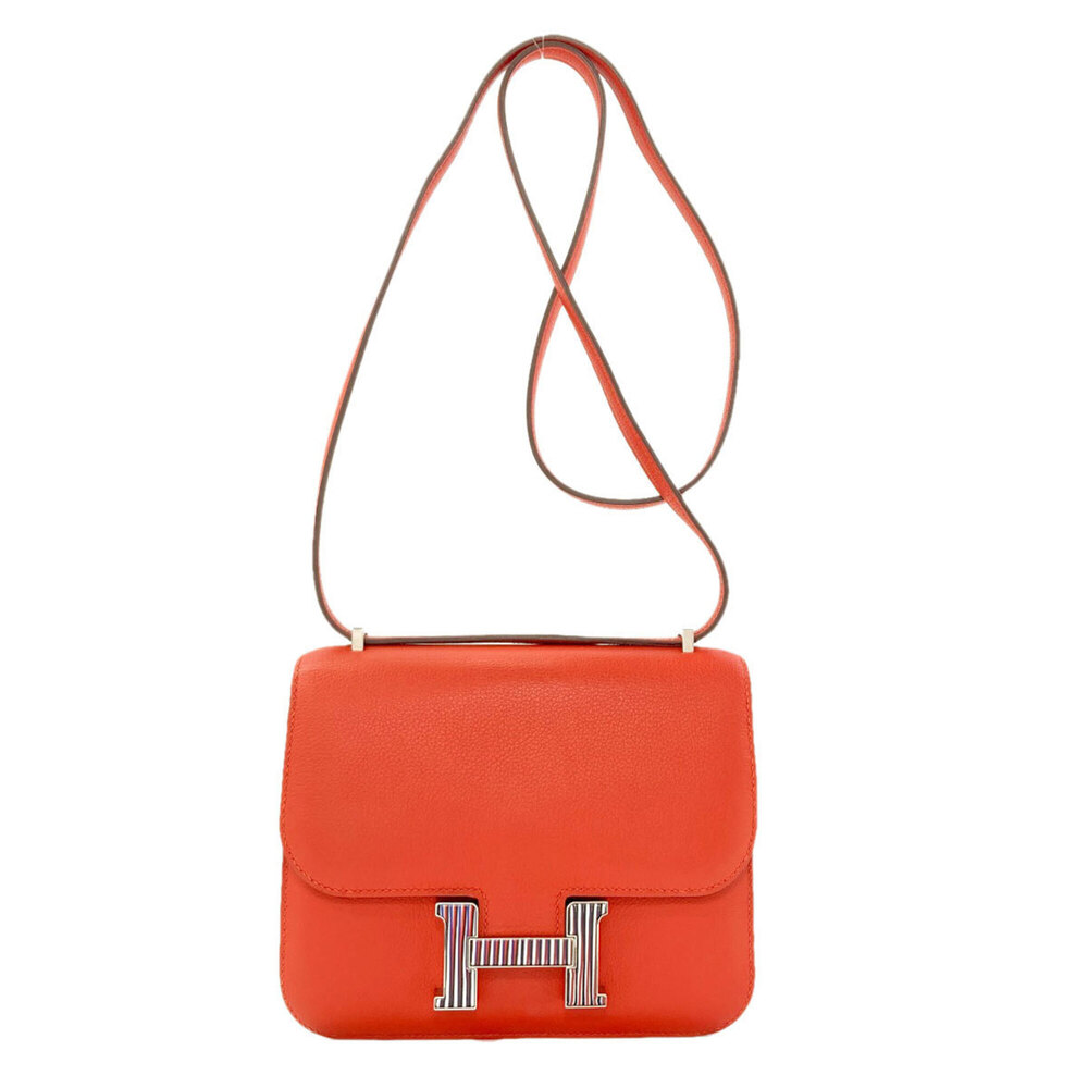 Hermes Constance 3 Mini Optical Capucines Silver Hardware Shoulder Bag Everco...